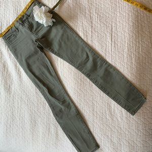 Olive Green Abercrombie and Fitch Skinny Jeans